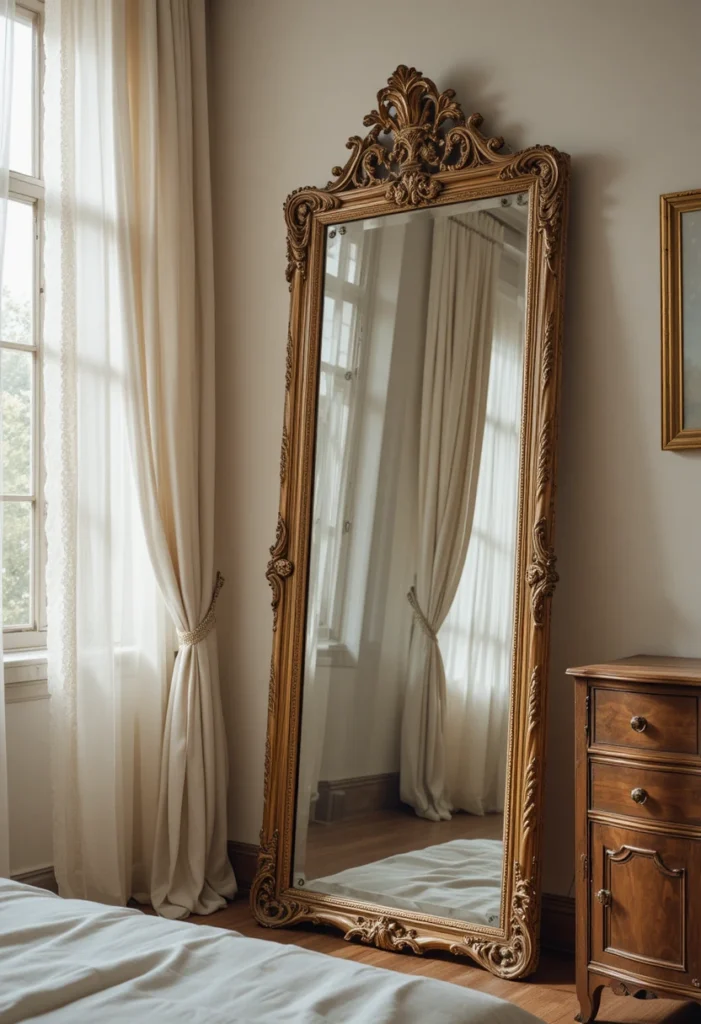 Vintage Mirrors and Reflective Surfaces