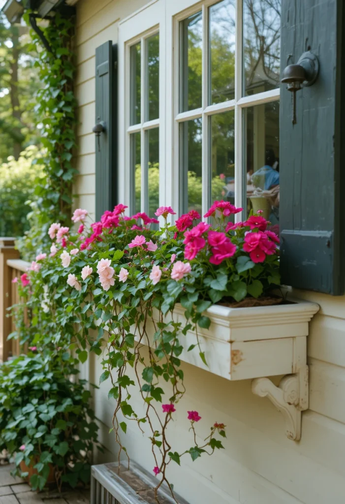 Window Box Style Rail Planters