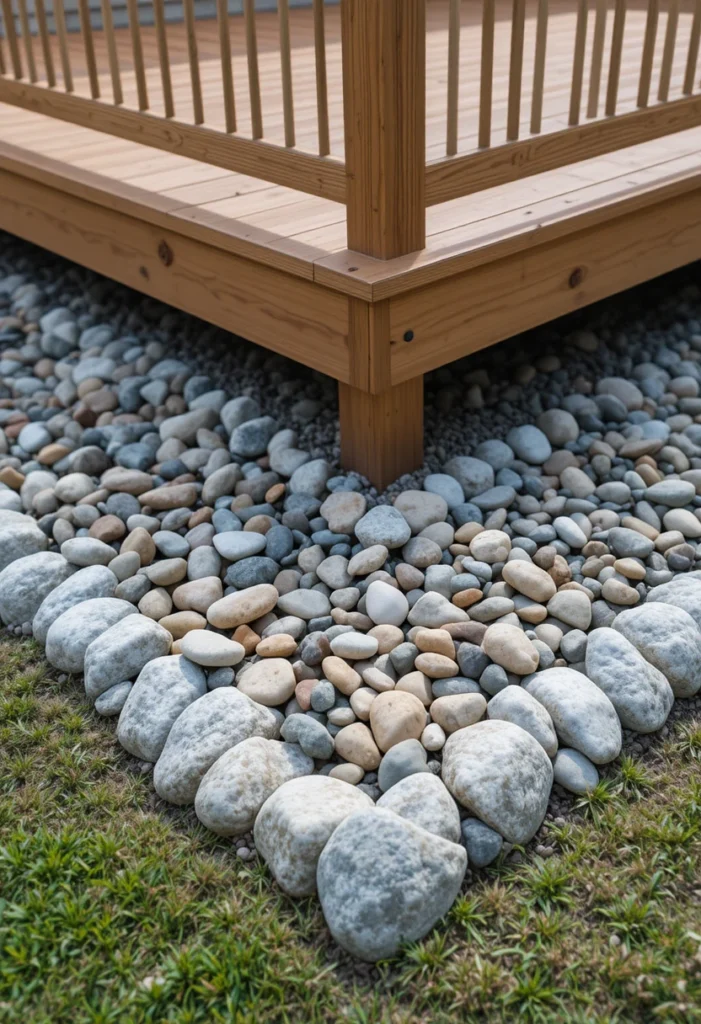 ecorative Mulch and Rock Features