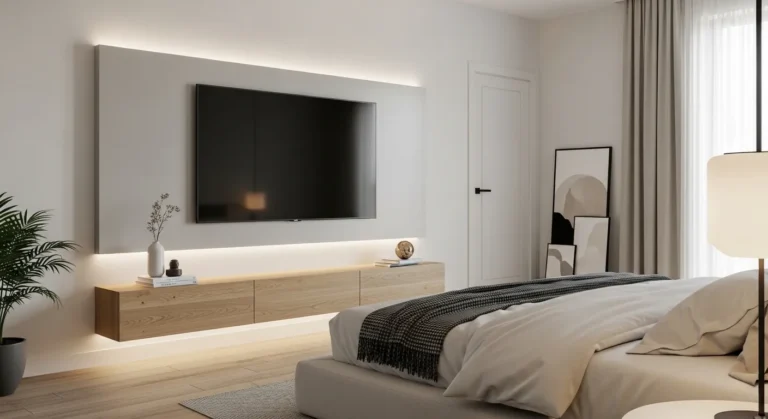 15 Modern Bedroom TV Wall Ideas You'll Want to Copy