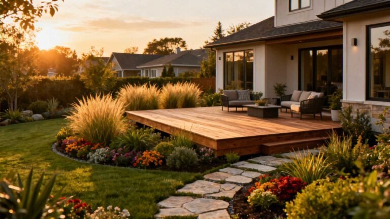 Landscaping Around Raised Deck Backyard Ideas