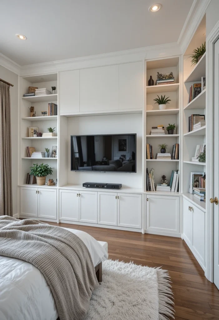 2. Floor-to-Ceiling Built-In Shelving