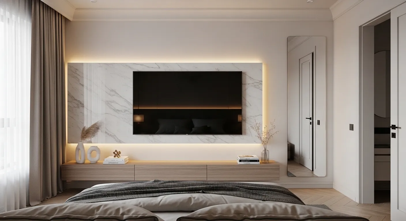 21 Stylish Bedroom TV Wall Ideas That Look Designer-Approved