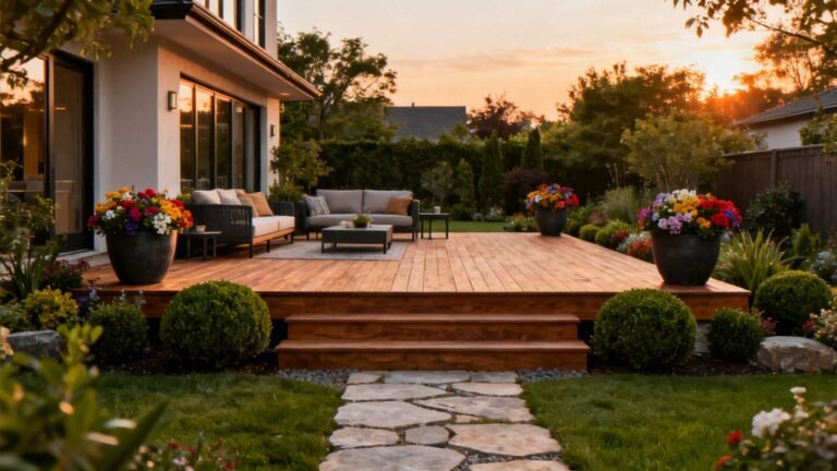 Landscaping Around Raised Deck Backyard Ideas