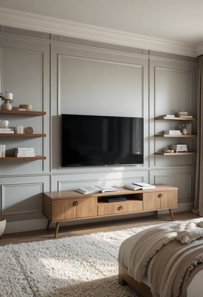 6. Paneled Wall Treatment