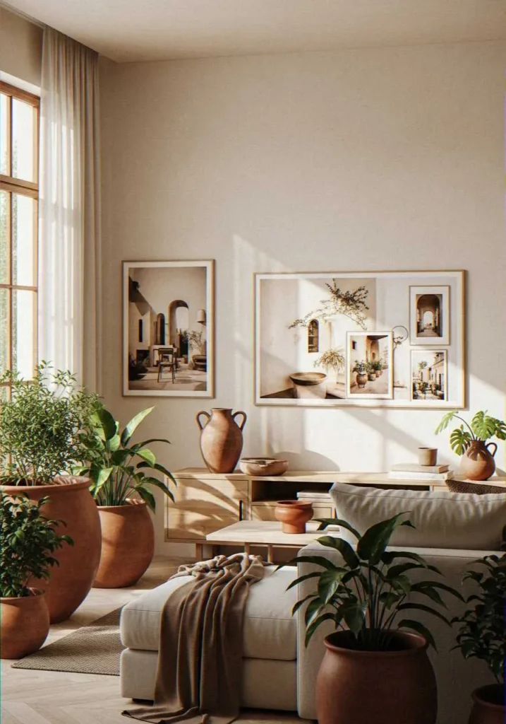 Cream and Terracotta