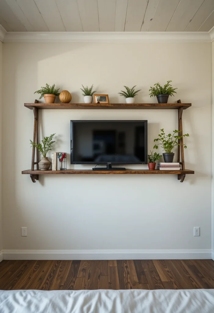 Floating Shelf Ladder Display