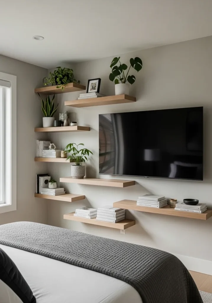 Floating Shelves Arrangement