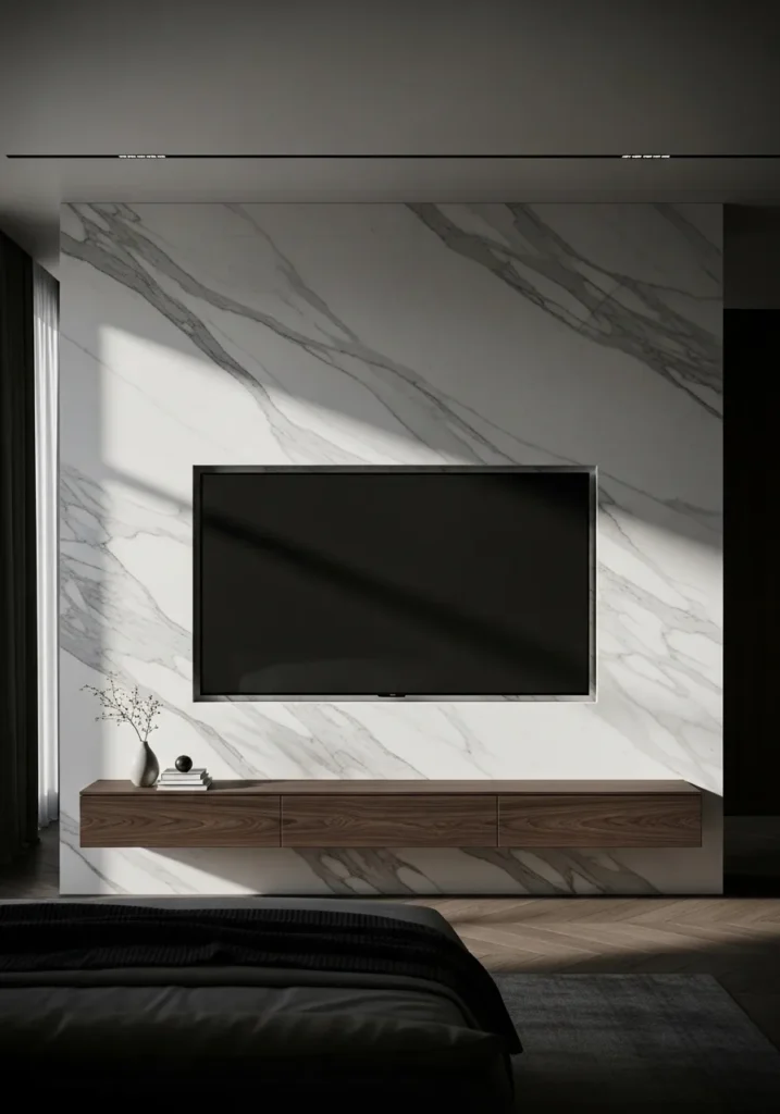 Marble or Stone Feature Wall