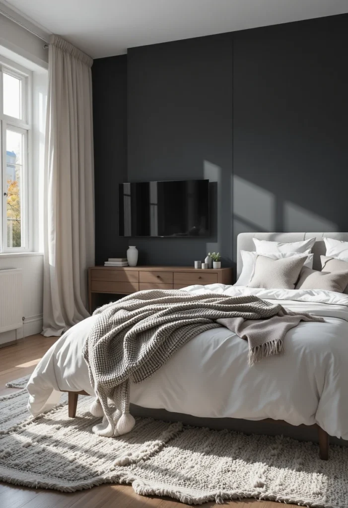Moody Dark Accent Wall
