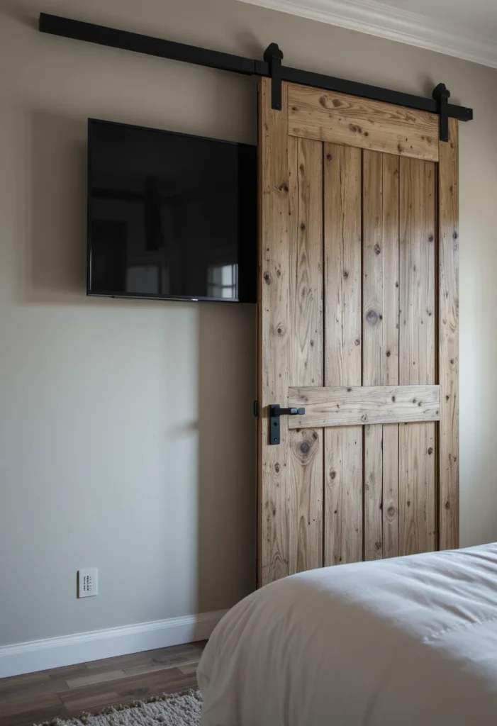 Sliding Barn Door TV Cover