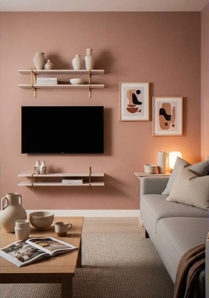 Soft Pink and Brass