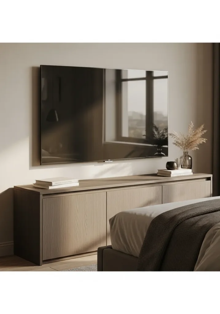 TV Stand with Closed Storage