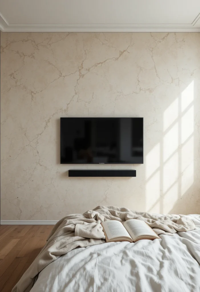 Textured Plaster Feature Wall