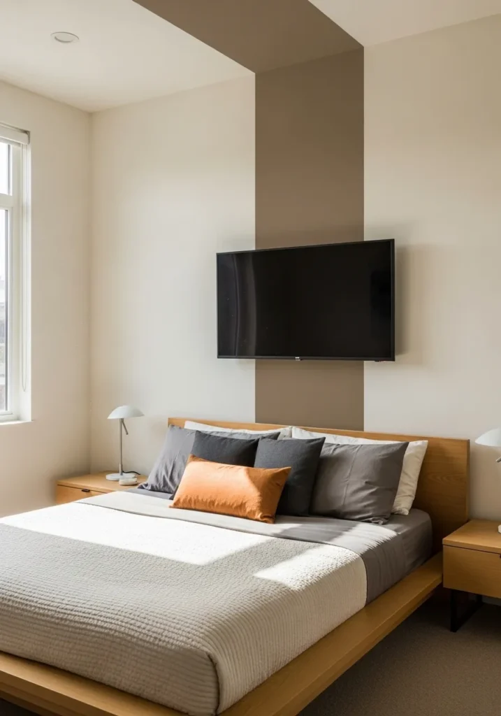 Vertical Color Stripe Behind TV