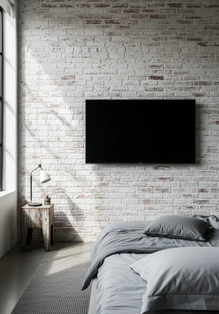  Whitewashed Brick Effect