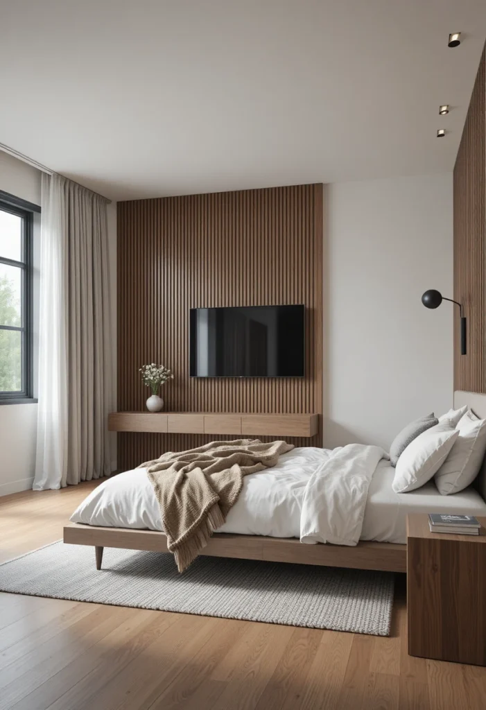 Wood Slat Accent Wall