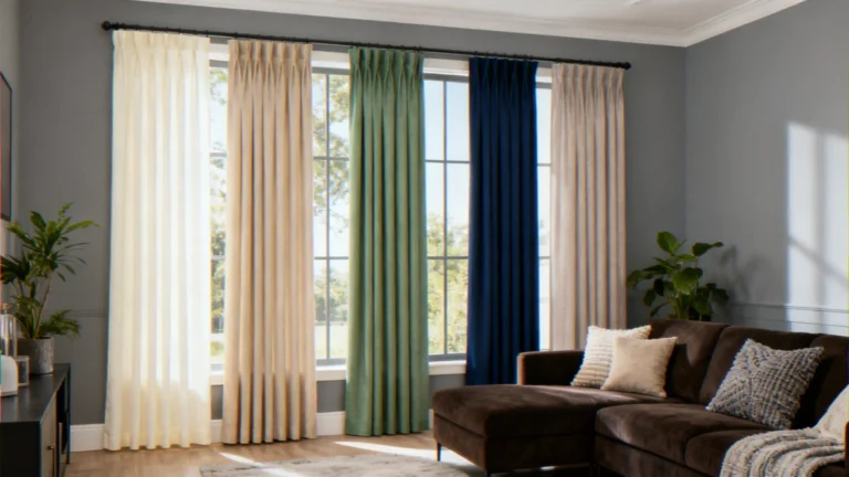 10 Best Curtain Colors for Agreeable Gray Walls and Dark Brown Furniture