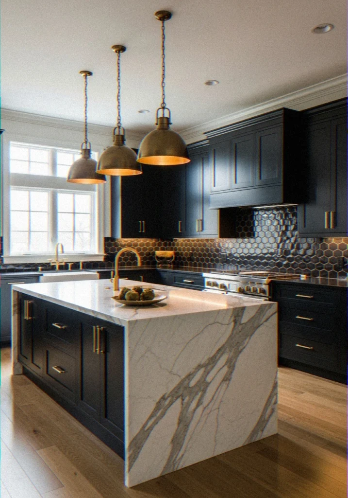 Black and Gold Kitche