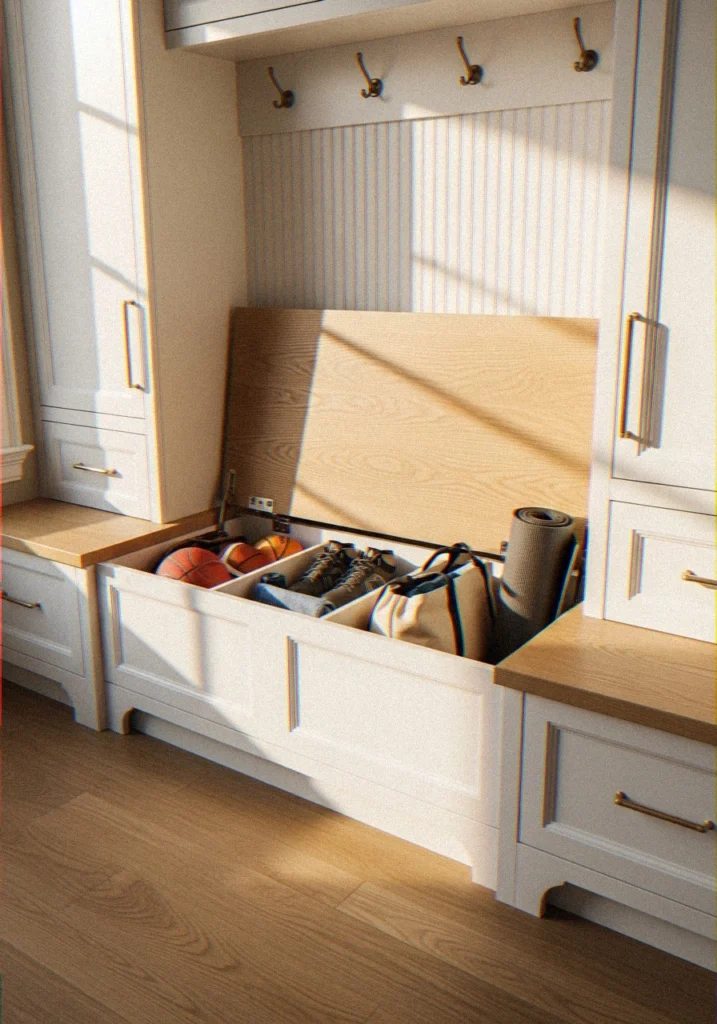 Built-In Bench With Under-Seat Storage 🙌