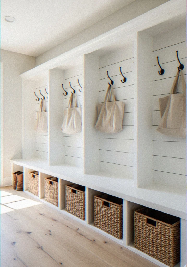 Built-In Mudroom Bench wi