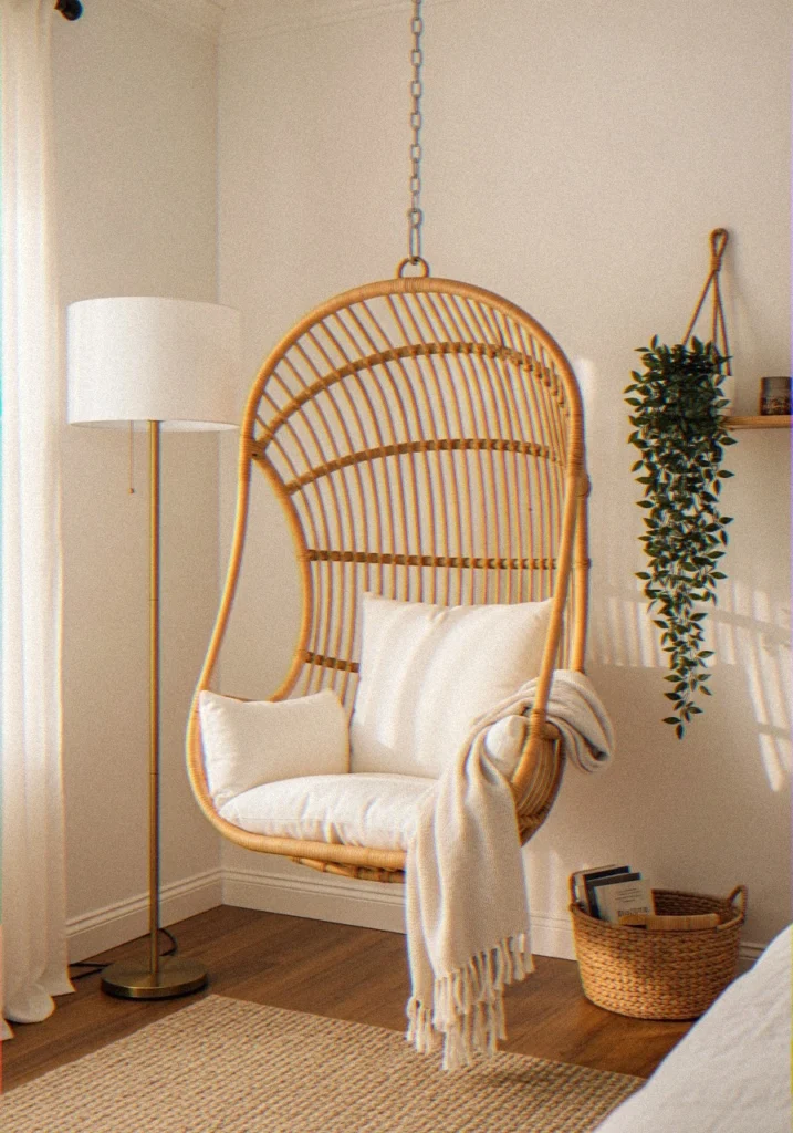 Cream Tribal-Patterned Rug