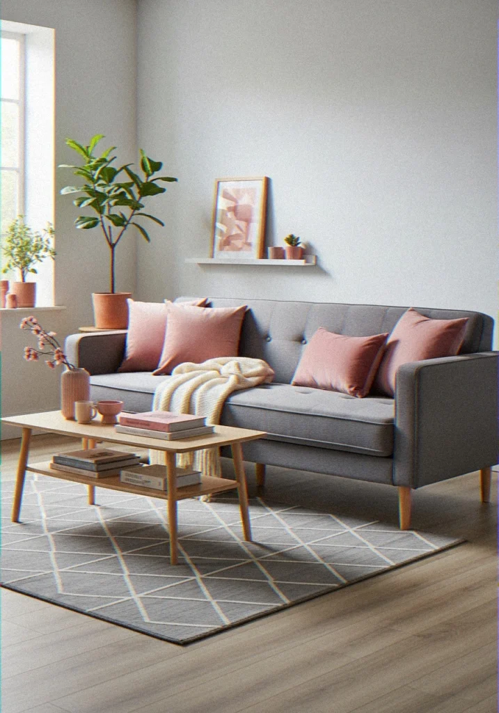 Grey Sofa as the Anchor Piece