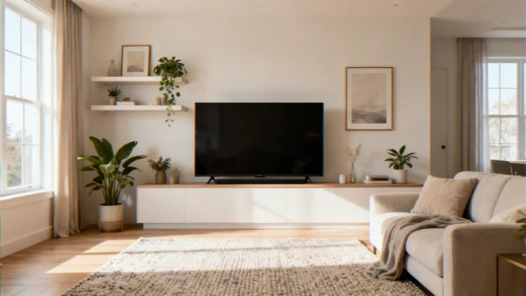 How to Balance a Large Flat Screen TV on a Short Living Room Wall