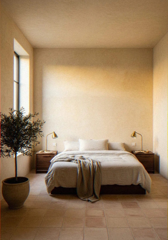  Lime-Washed or Plaster-Effect Yellow Walls