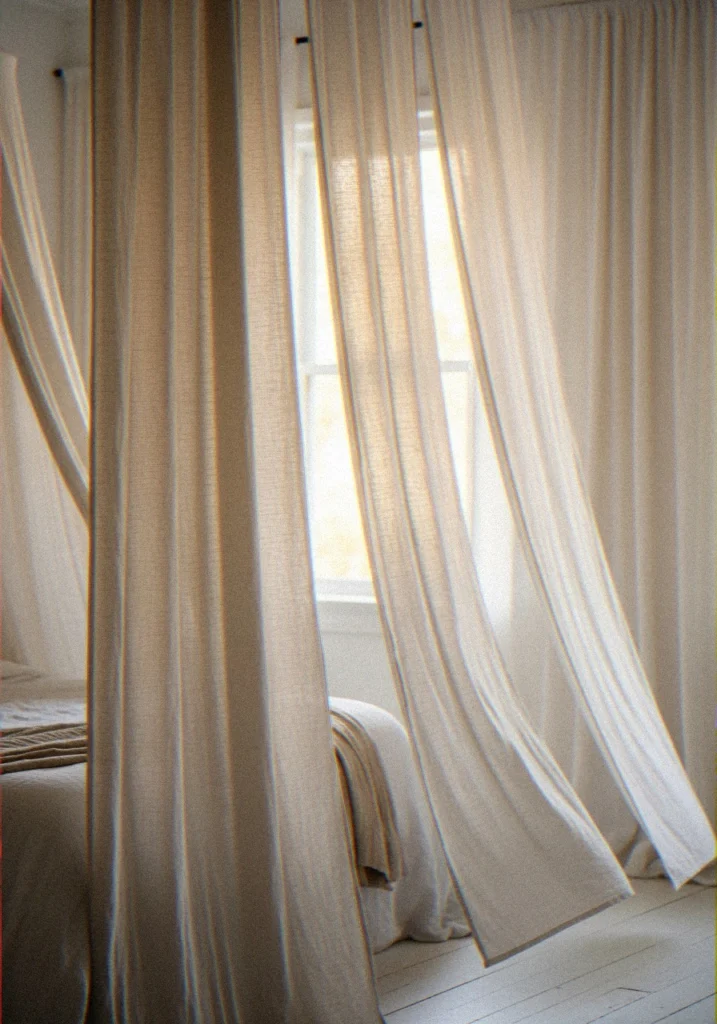 Linen Curtain Room Divider