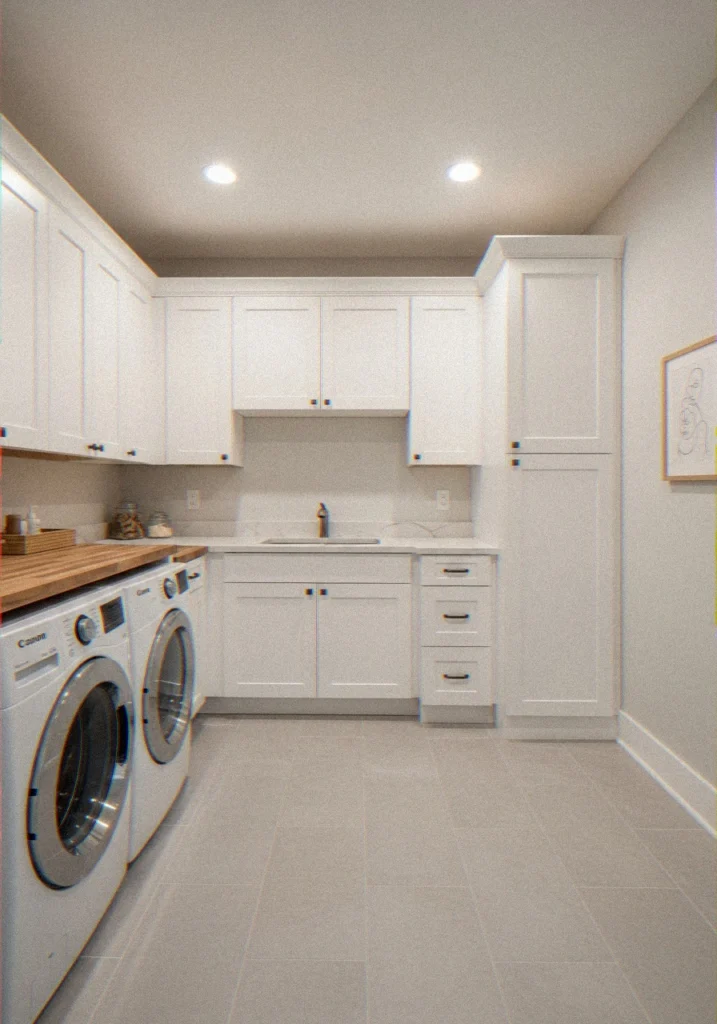 Minimalist Laundry Room Styling