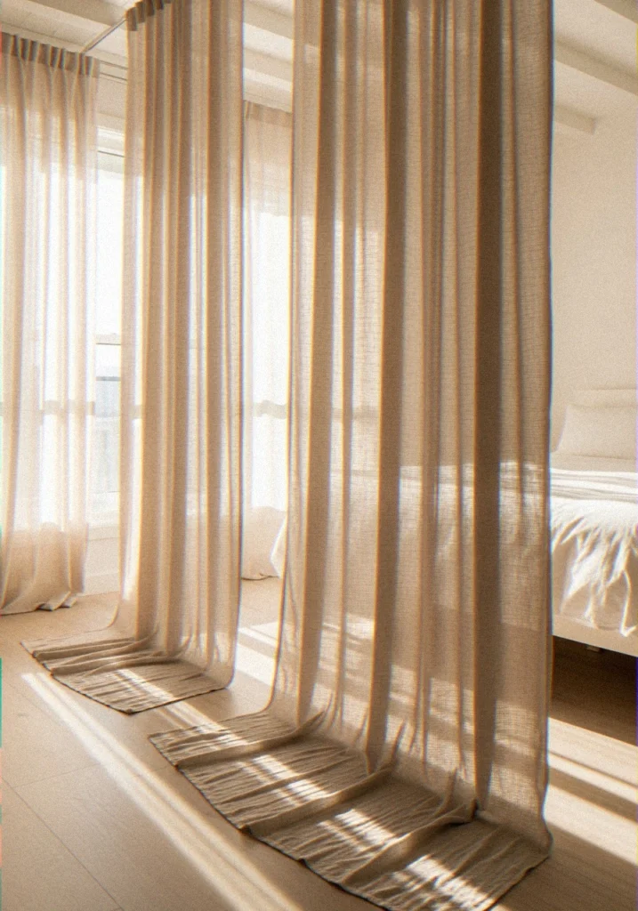 Sheer White Curtains