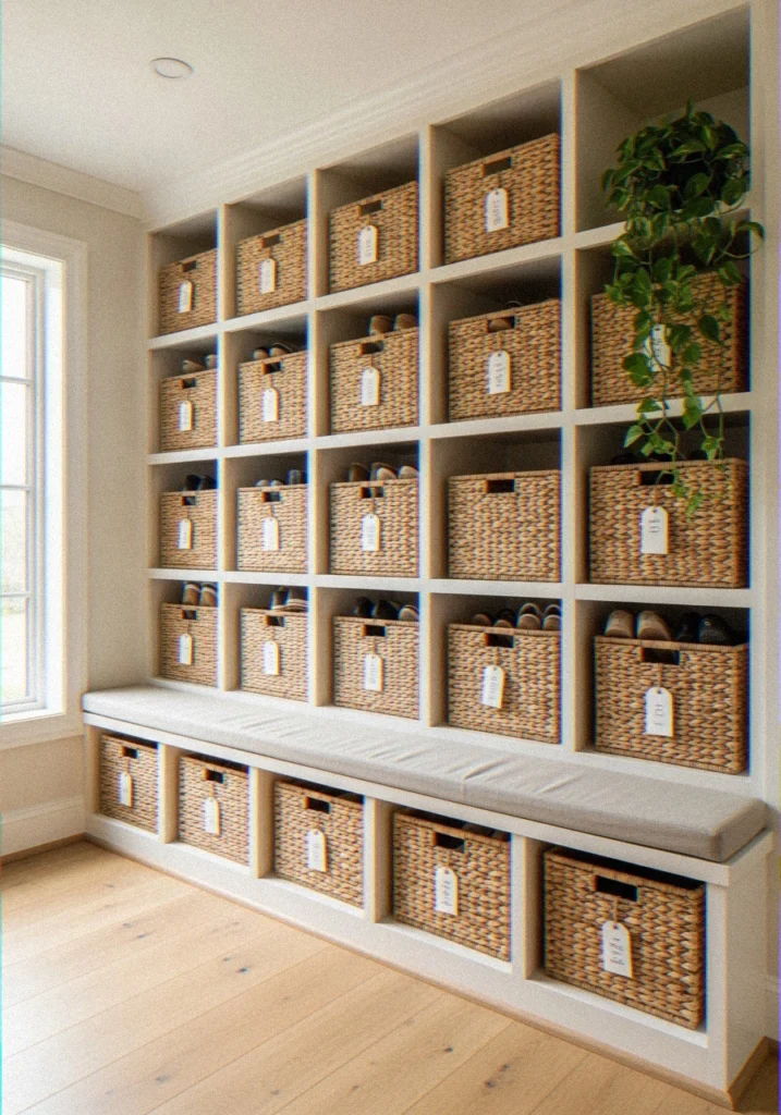 Shoe Cubbies With Label