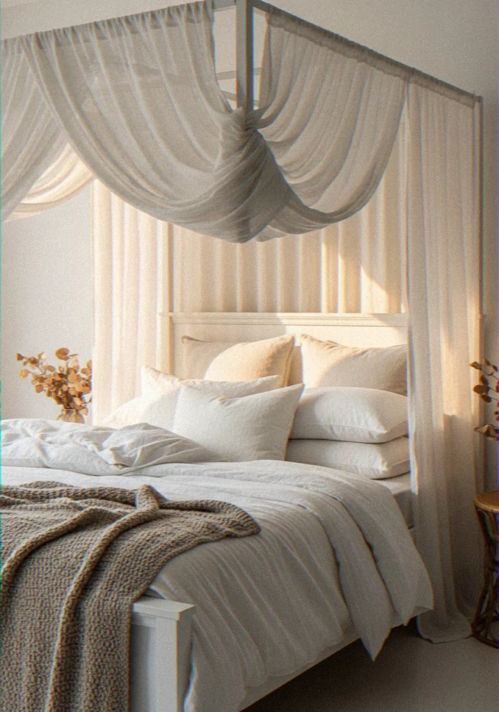 The White Canopy Bed