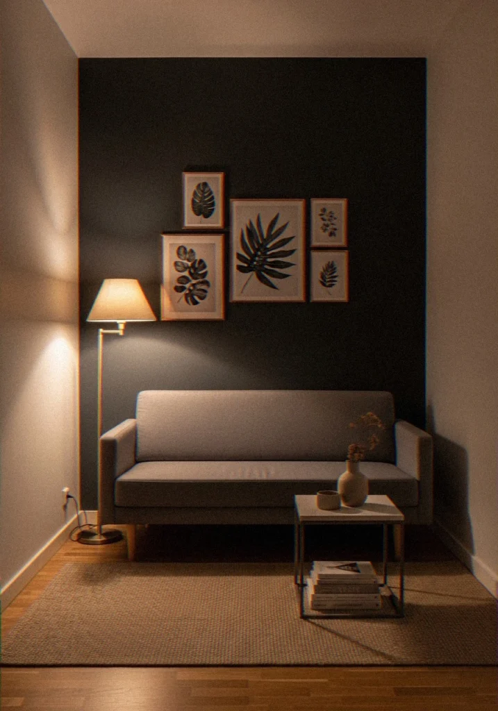 Try One Dark Grey Accent Wall