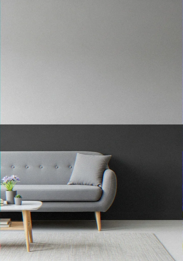 Two-Tone Grey Walls for Architectural Interest