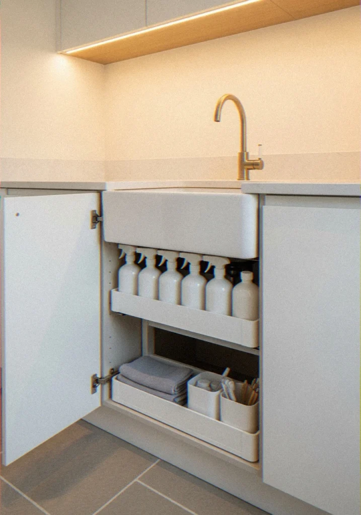 Under-Sink Cabinet Storage"