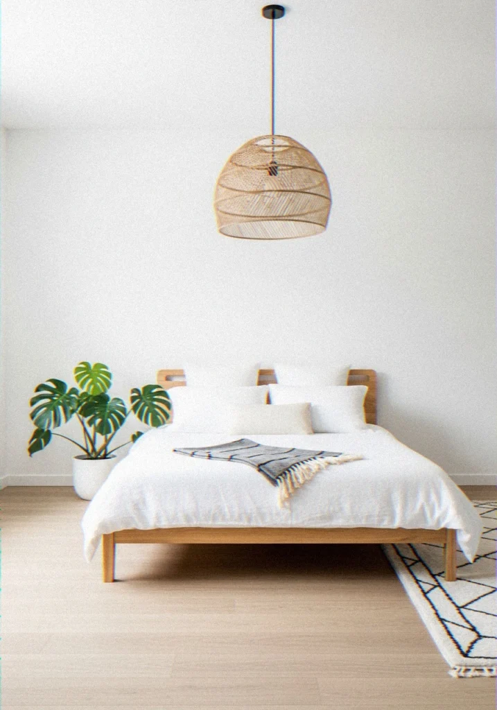 White Bohemian Bedroom