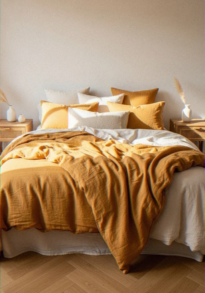 Yellow Linen Bedding