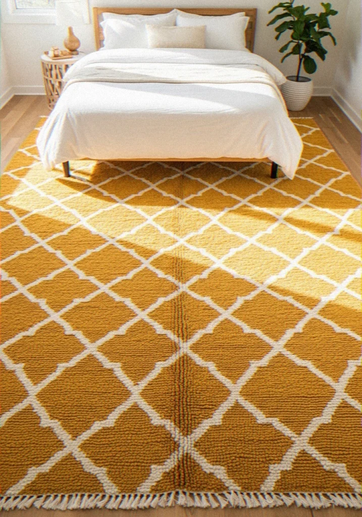 Yellow Moroccan-Style Rug
