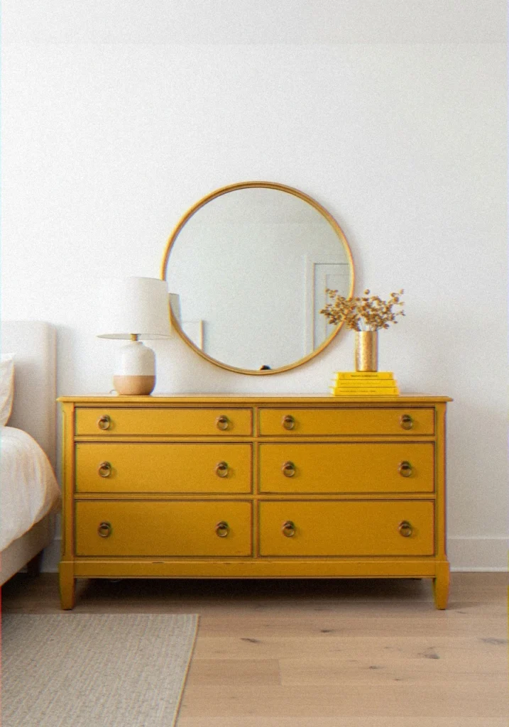 Yellow Statement Dresser