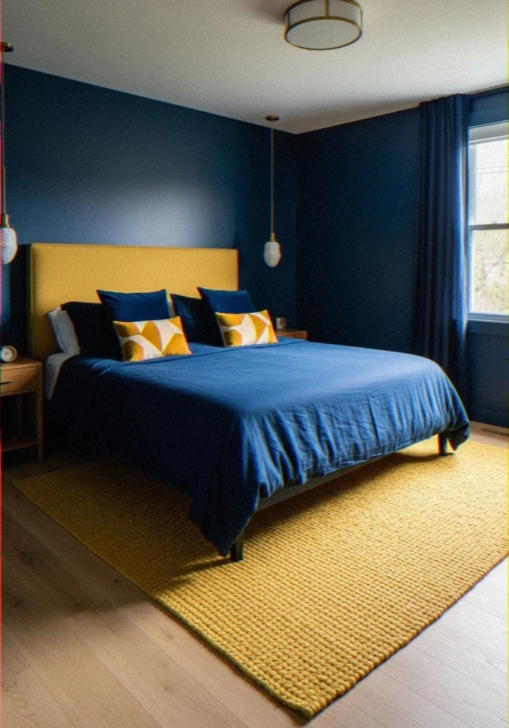 ellow and Navy Colour 