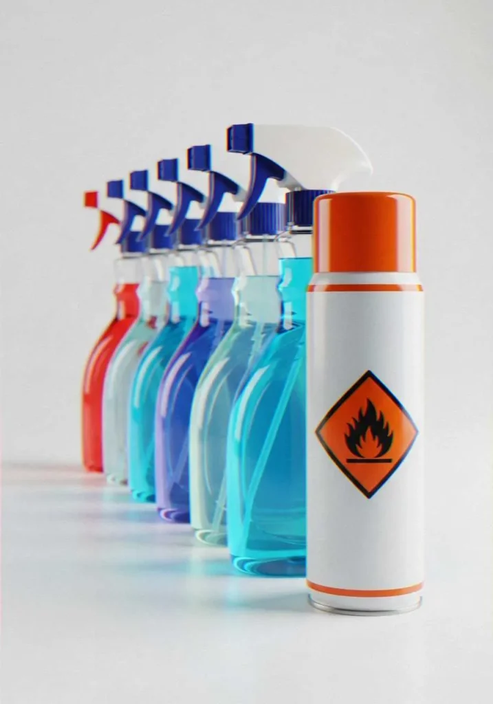 flammable cleaning