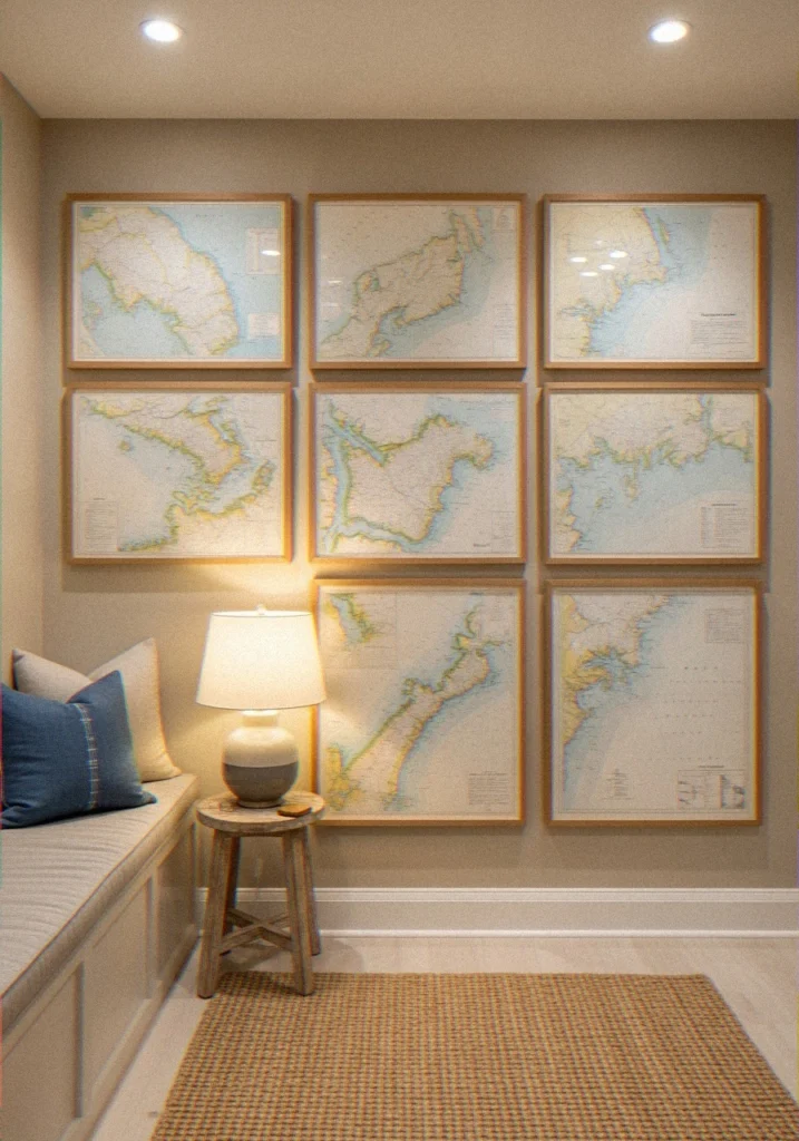 intage Nautical Charts anvfv