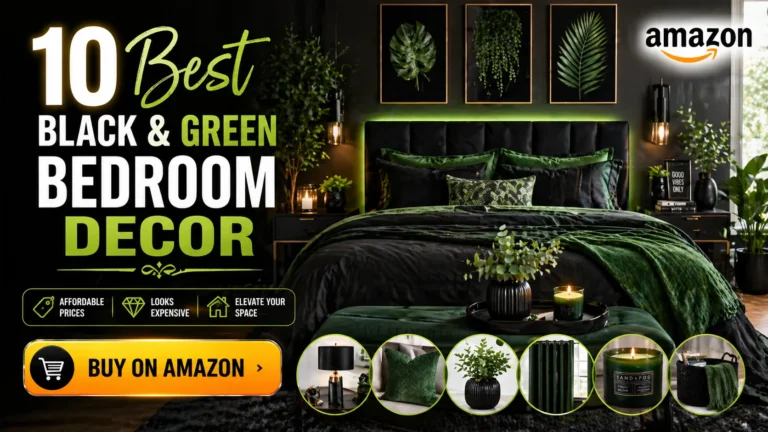 10 Best Black & Green Bedroom