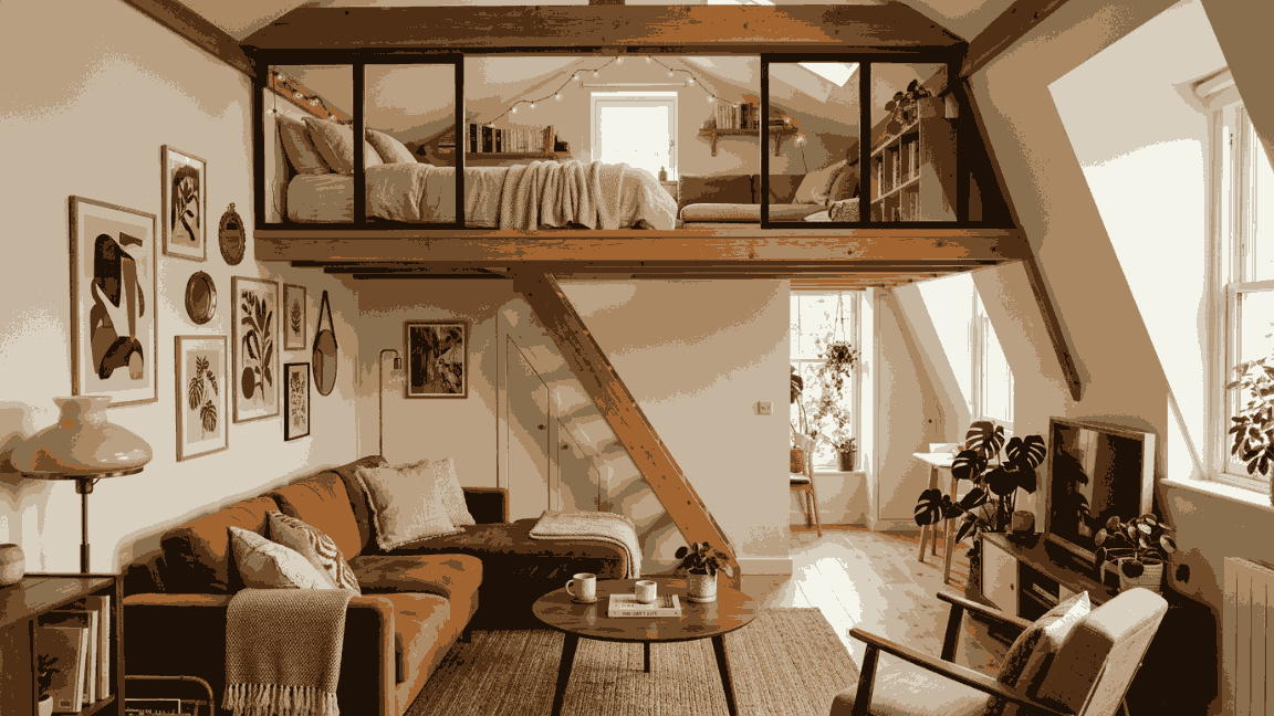24 Stunning Small Loft Living Room Ideas