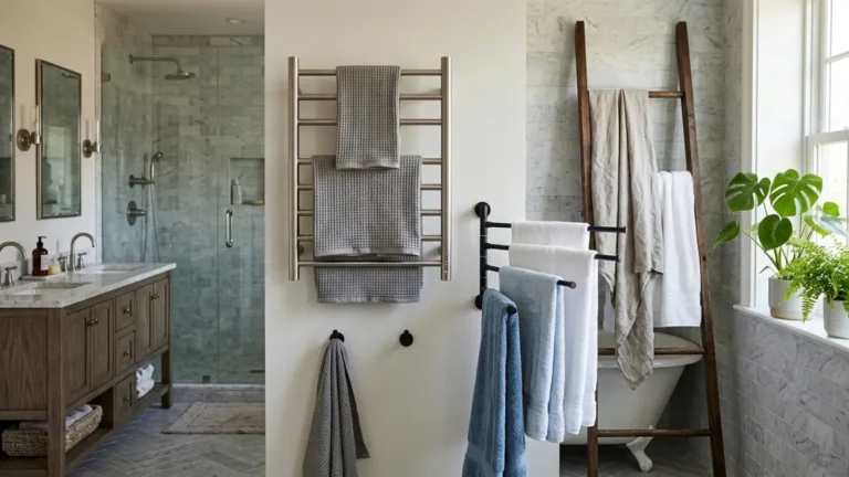 30 Bathroom Wet Towel Rack Ideas