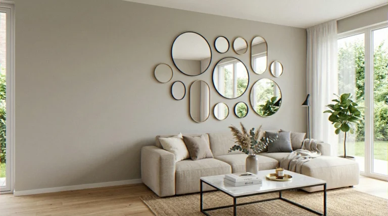 41 Mirror Wall Decor Living Room Modern Ideas