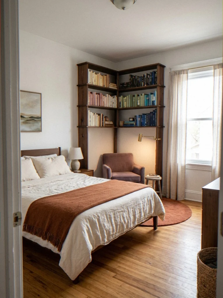 A Bedroom Corner Library