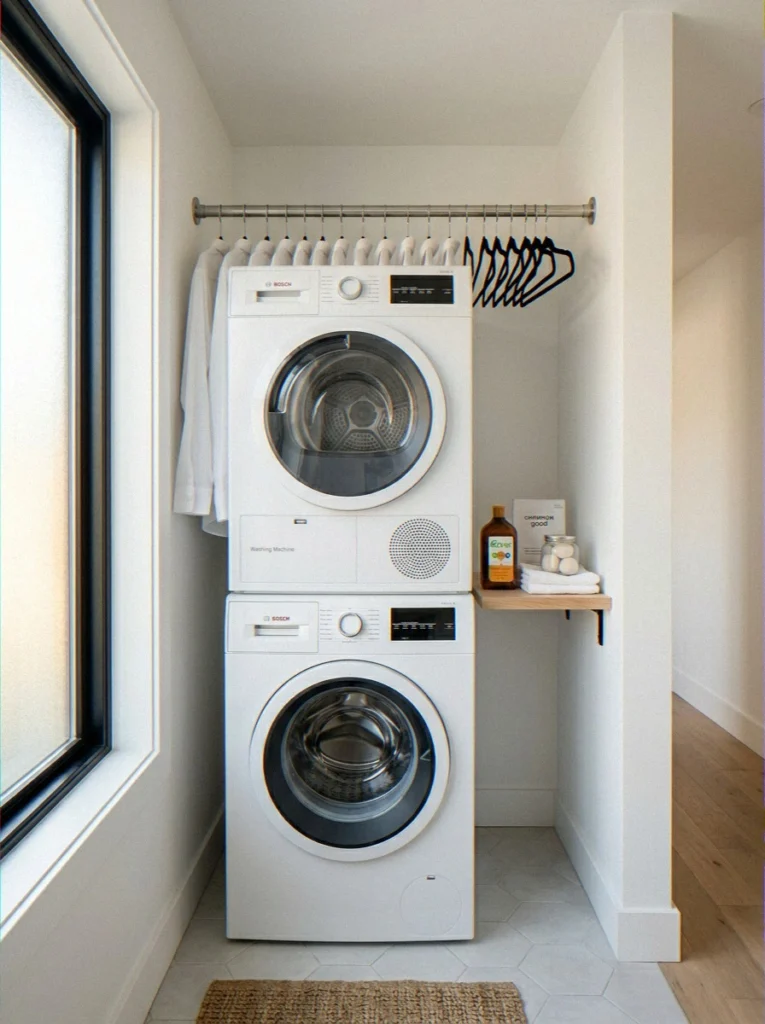 . A Rod Between Two Walls or Cabinets